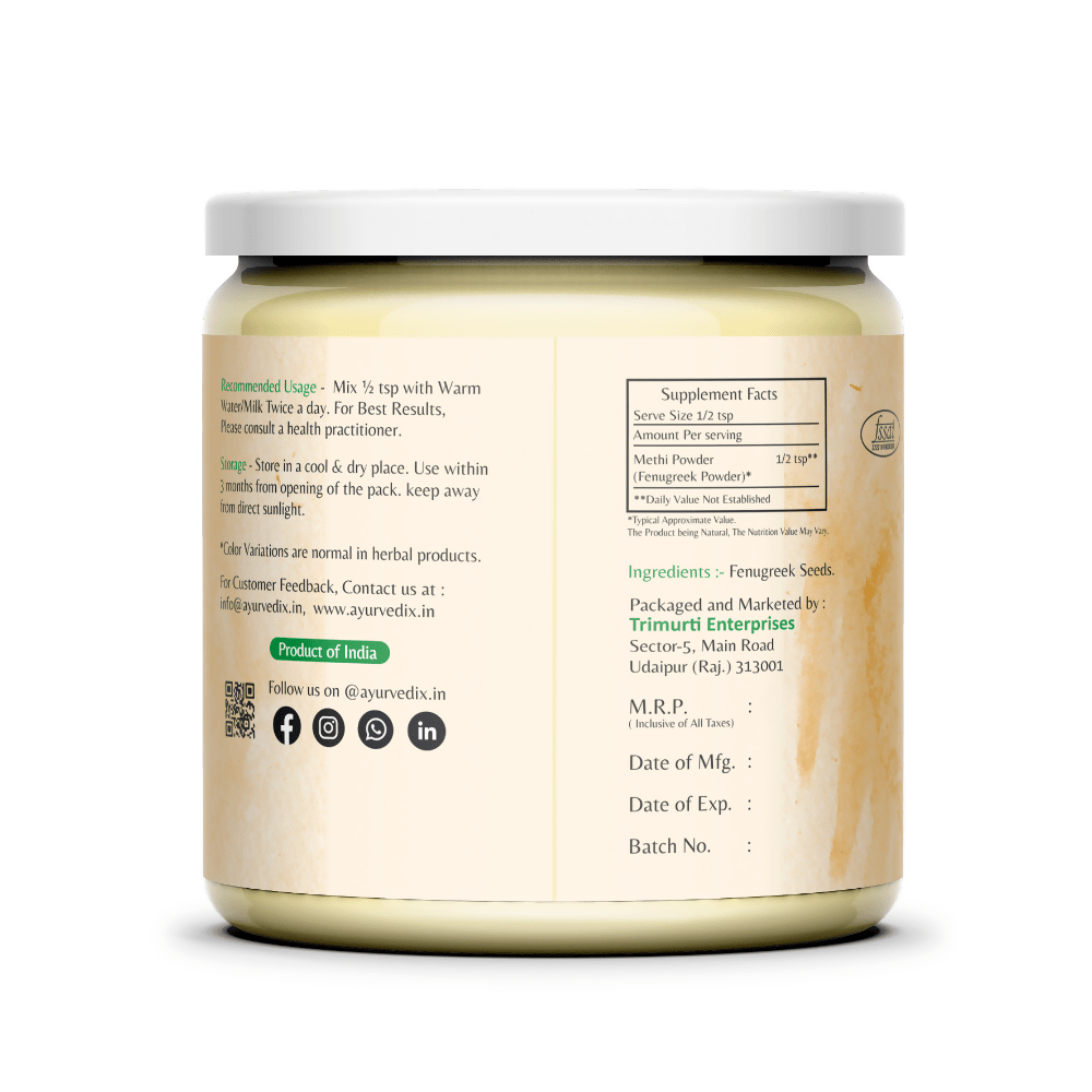 Ayurvedix Organic Fenugreek Seed Powder