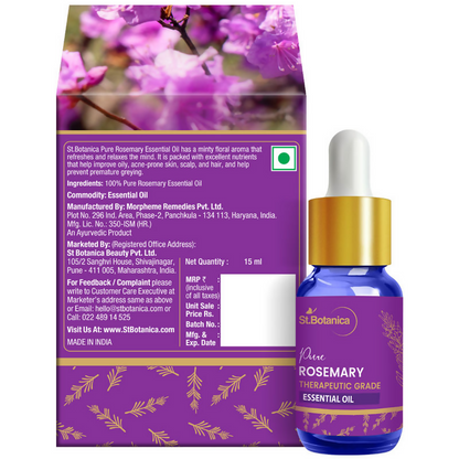 St.Botanica Pure Rosemary Therapeutic Grade Aroma Essential Oil
