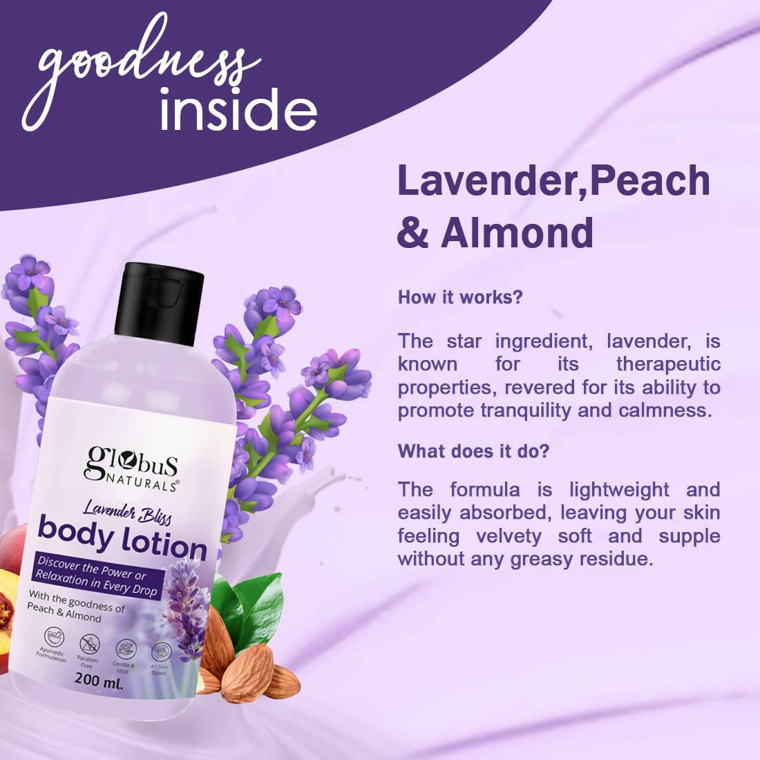 Globus Naturals Lavender Bliss Body Lotion - DrMediCart