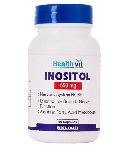 Buy Healthvit Inositol 650mg Capsules from DrMediCart, Ship from India to USA
