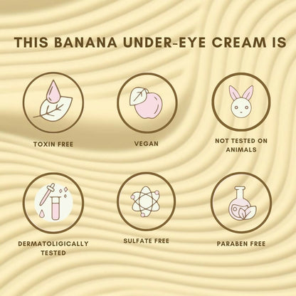 The Skin Diet Company Banana Brightening Under-Eye Cream - Dark Circles, Fine Lines with Niacinamide