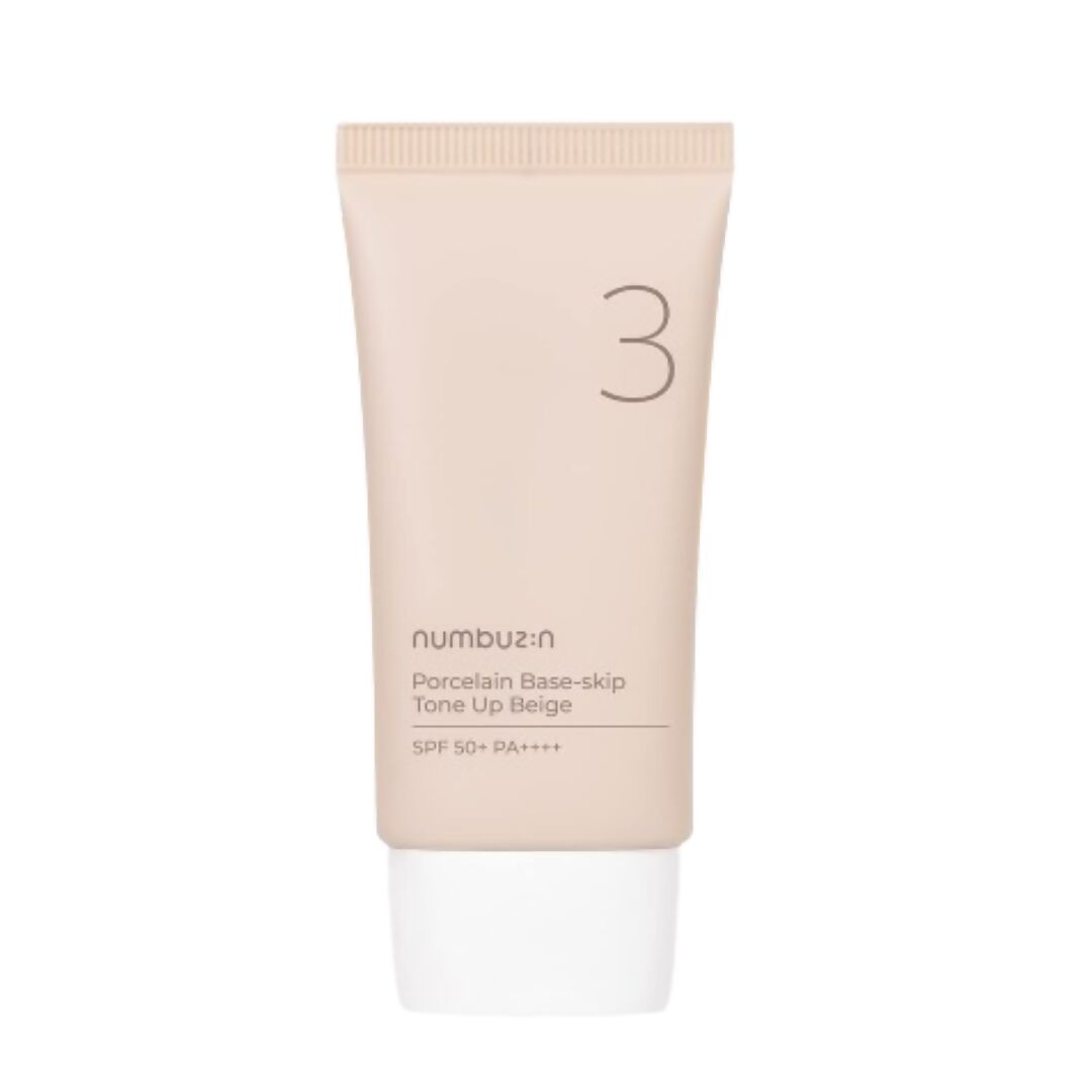 Numbuzin No.3 Porcelain Base-skip Tone Up Beige