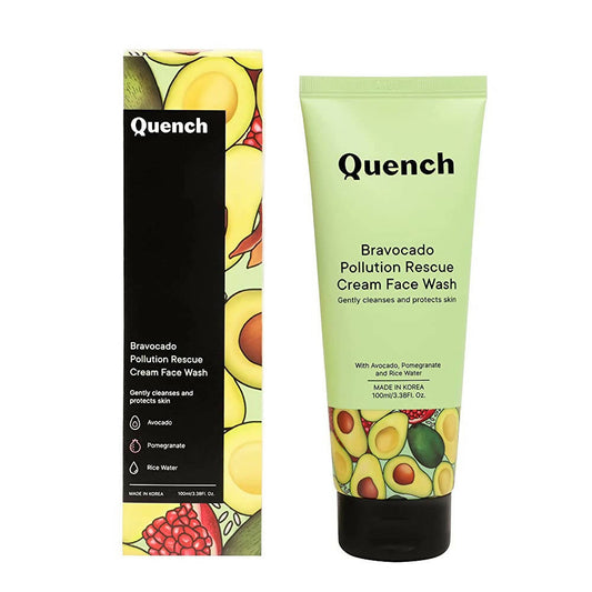Buy Quench Botanics Bravocado Pollution Rescue Cream Face Wash from DrMediCart, Ship from India to USA