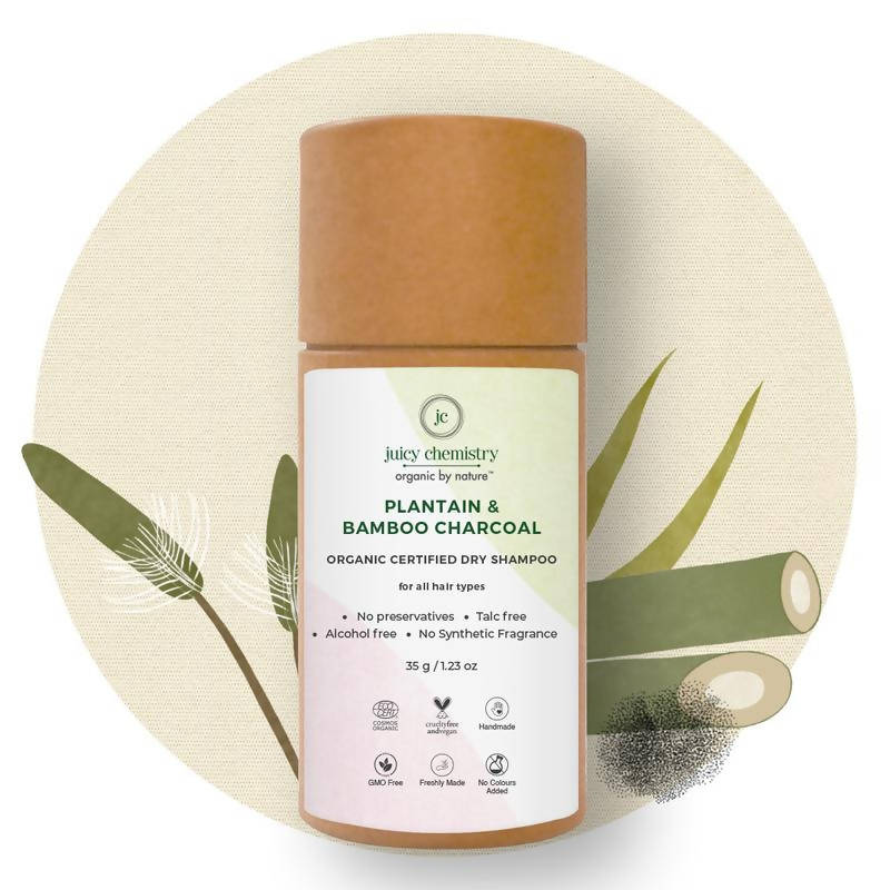 Juicy Chemistry Plantain, Bamboo & Charcoal Organic Dry Shampoo - DrMediCart