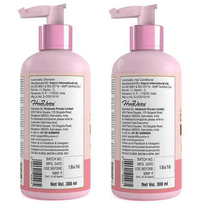 Wow Skin Science Himalayan Rose Shampoo and Conditioner - DrMediCart