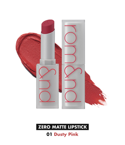 Rom&nd Zero Matte Lipstick - 01 Dusty Pink