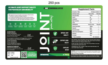 Reformulate Joint Health Pain Relief I Improve Joint Mobility Tablets