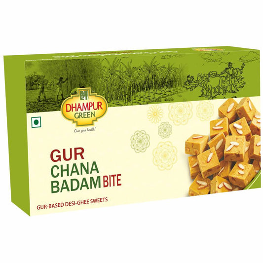 Dhampur Green Gur Chana Badam Bite