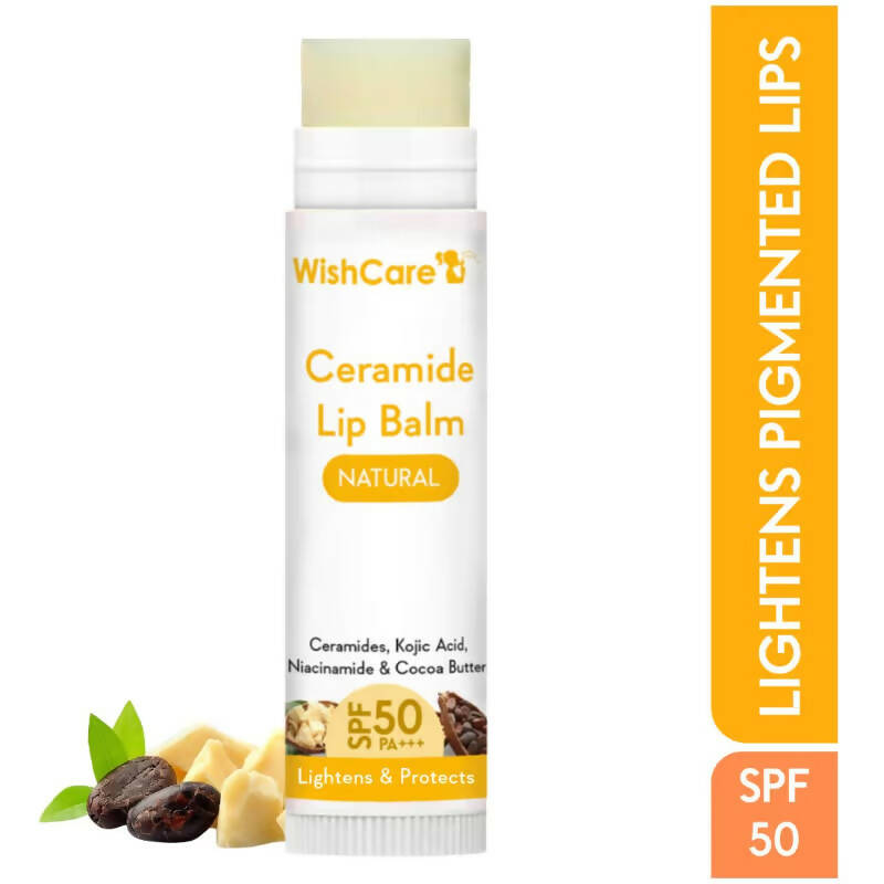 Wishcare Ceramide Lip Balm with SPF50 PA+++ - Natural - Drmedicart