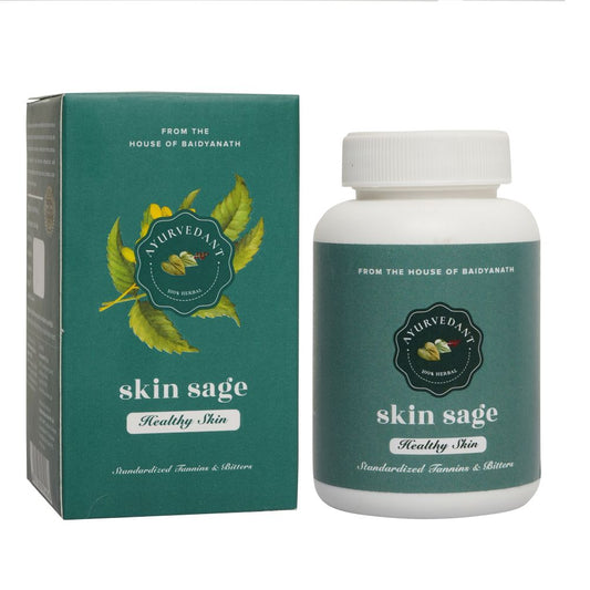 Buy Baidyanath Jhansi Ayurvedant Skin Sage Capsules from DrMediCart, Ship from India to USA