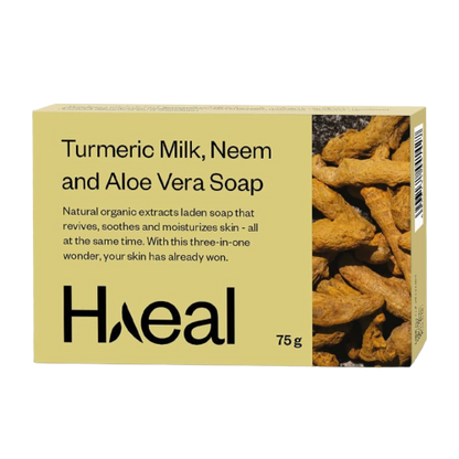 Buy Haeal Turmeric Milk, Neem and Aloe Vera Soap from DrMediCart, Ship from India to USA