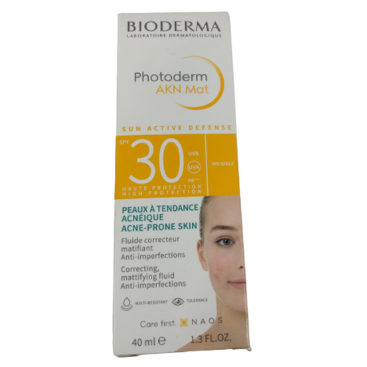 Buy Bioderma Photoderm AKN Mat SPF 30 Matifying Aanti-Blemish Sunscreen from DrMediCart, Ship from India to USA