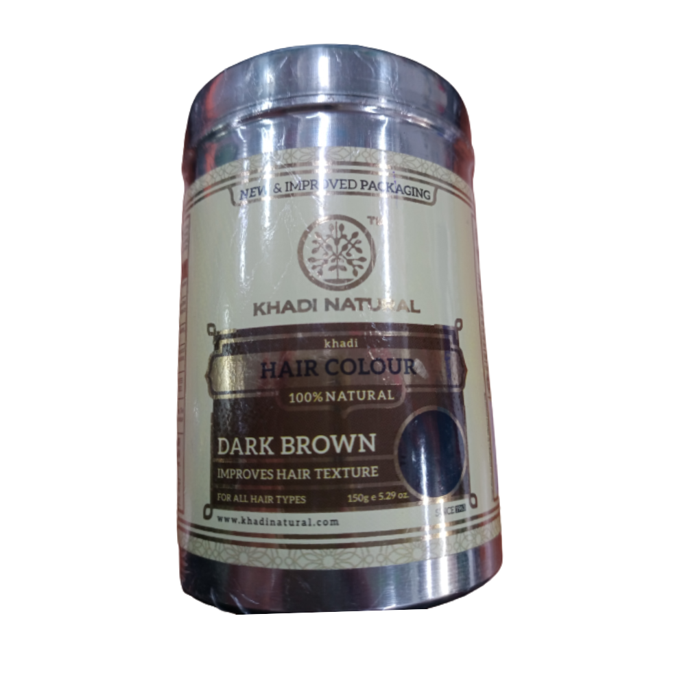 Khadi Natural Herbal Hair Colour Dark Brown - DrMediCart 