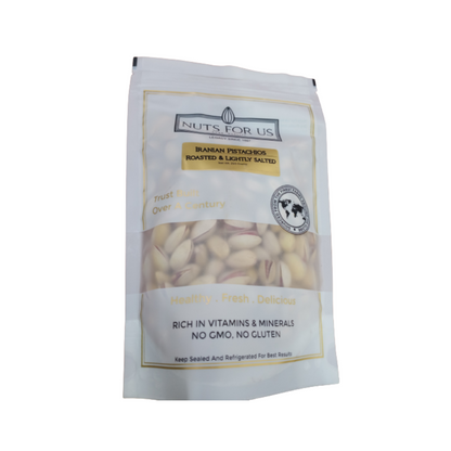 Buy Nuts For Us Roasted Iranian Pistachios (Slightly Salted) from DrMediCart, Ship from India to USA