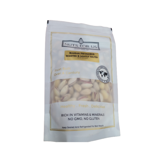 Buy Nuts For Us Roasted Iranian Pistachios (Slightly Salted) from DrMediCart, Ship from India to USA