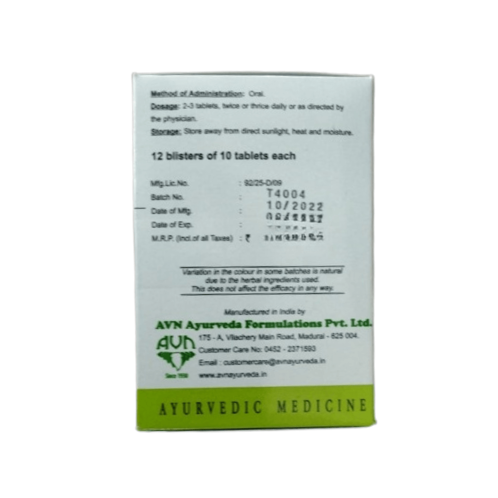 AVN Ayurveda Manjishtadi Kashayam Tablets