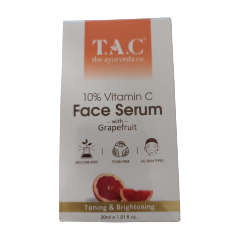 TAC - The Ayurveda Co. 15% Vitamin C Face Serum for Toning, Brightening & Glowing Skin For Women & Men - DrMediCart
