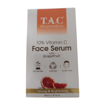 TAC - The Ayurveda Co. 15% Vitamin C Face Serum for Toning, Brightening & Glowing Skin For Women & Men - DrMediCart