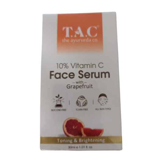 TAC - The Ayurveda Co. 15% Vitamin C Face Serum for Toning, Brightening & Glowing Skin For Women & Men - DrMediCart