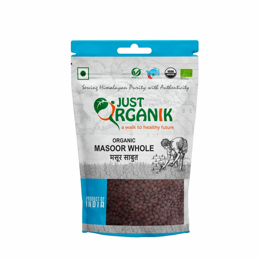 Buy Just Organik Masoor Whole (Kali Masoor) from DrMediCart, Ship from India to USA