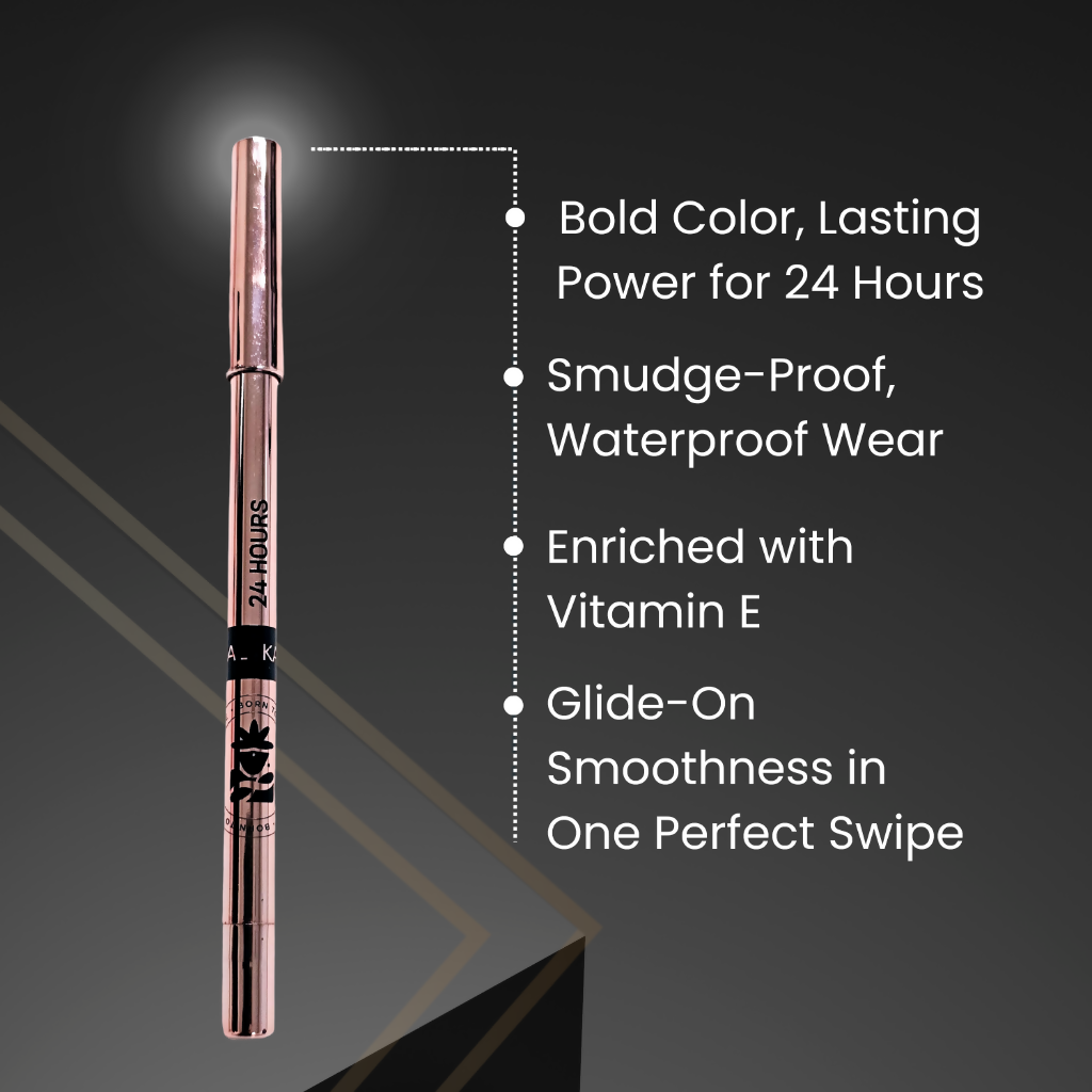 BOBI 24 Hours Kajal For Eyes Smudgeproof Waterproof Formula