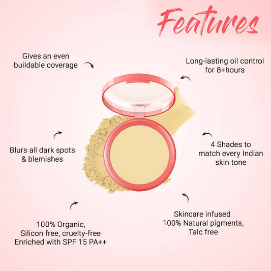 Buy Biotique Natural Makeup Pressed Magicompact Powder - Clay from DrMediCart, Ship from India to USA
