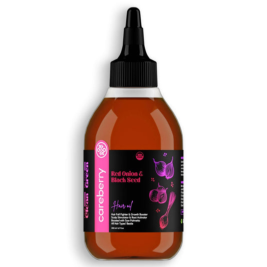 Buy Careberry Genuine Organic Red Onion & Black Seed Extract Oil from DrMediCart, Ship from India to USA