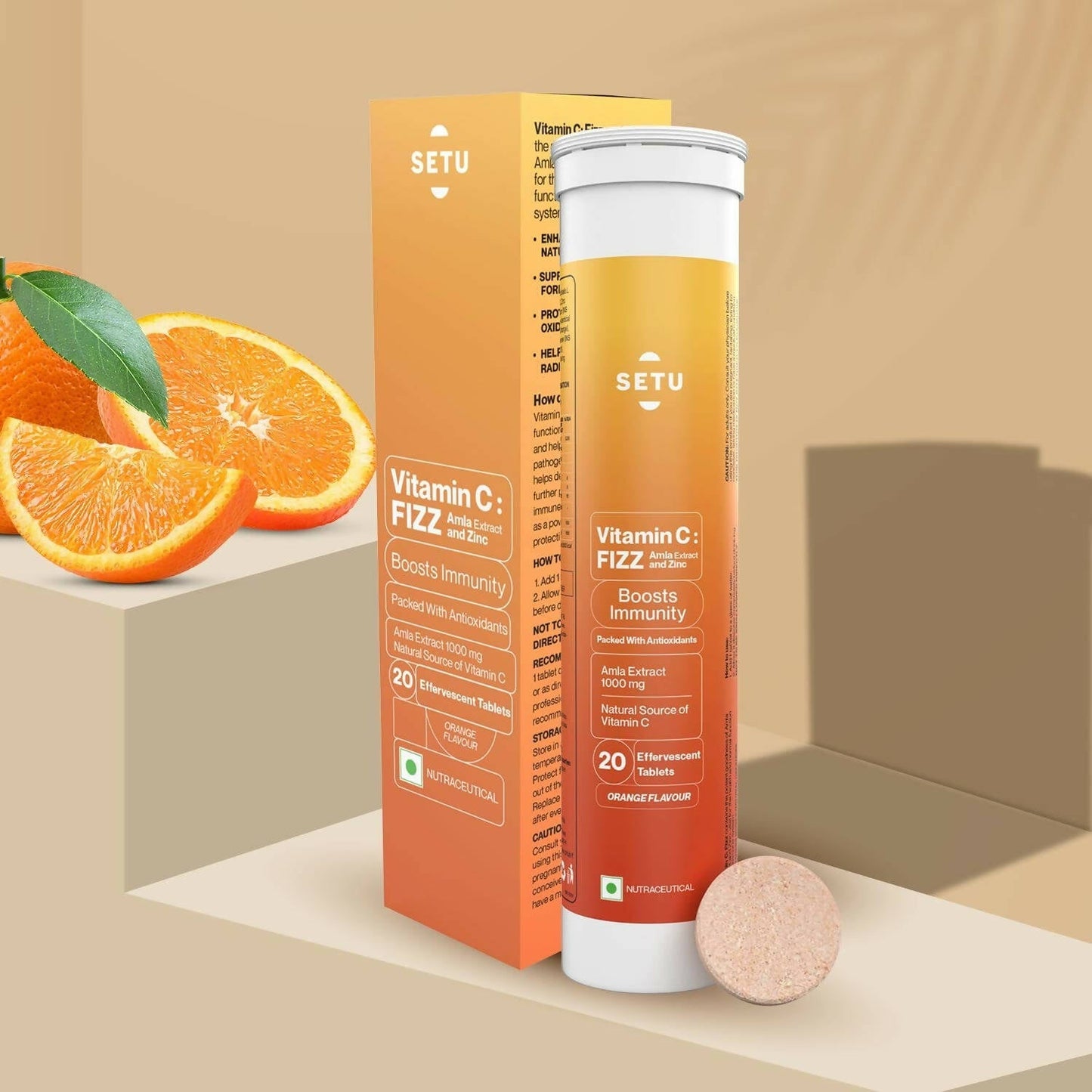 Setu Vitamin C: Fizz - 15 Effervescent Tablets