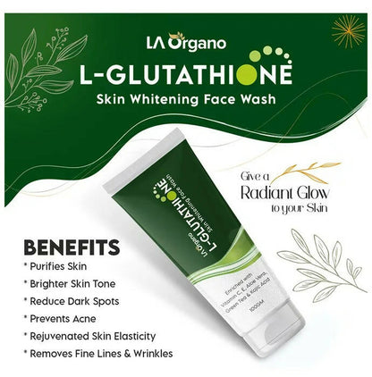 LA Organo L-Glutathione Skin Whitening Face Wash - DrMediCart