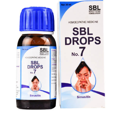Buy SBL Homeopathy No. 7 Sinusitis Drops from DrMediCart, Ship from India to USA