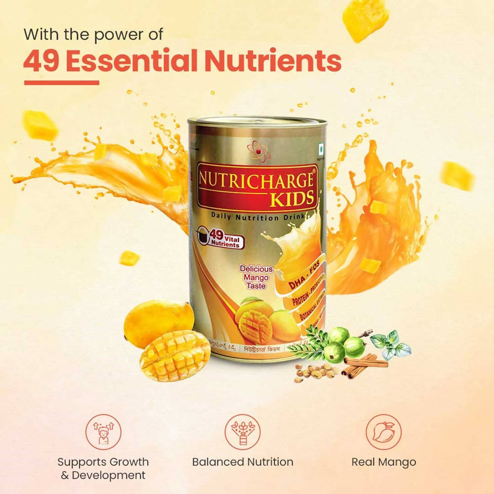 Nutricharge Kids Daily Nutrition Powder- Mango