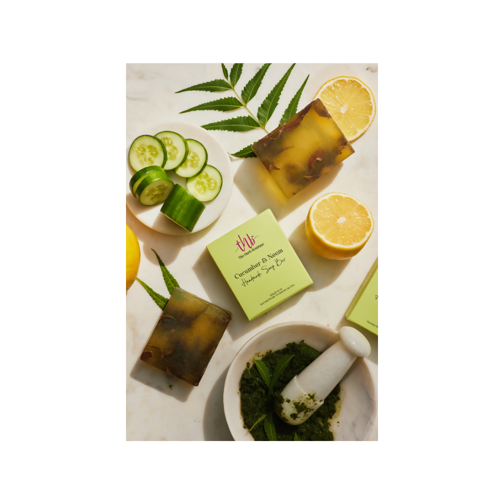 The Herb Boutique Cucumber And Neem Glycerine Soap Bar - Drmedicart