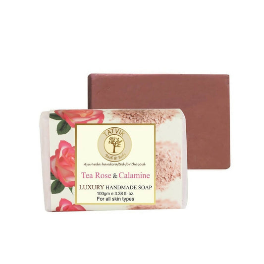 Buy Tatvik Ayurveda Tea Rose & Calamine Luxury Handmade Soap from DrMediCart, Ship from India to USA