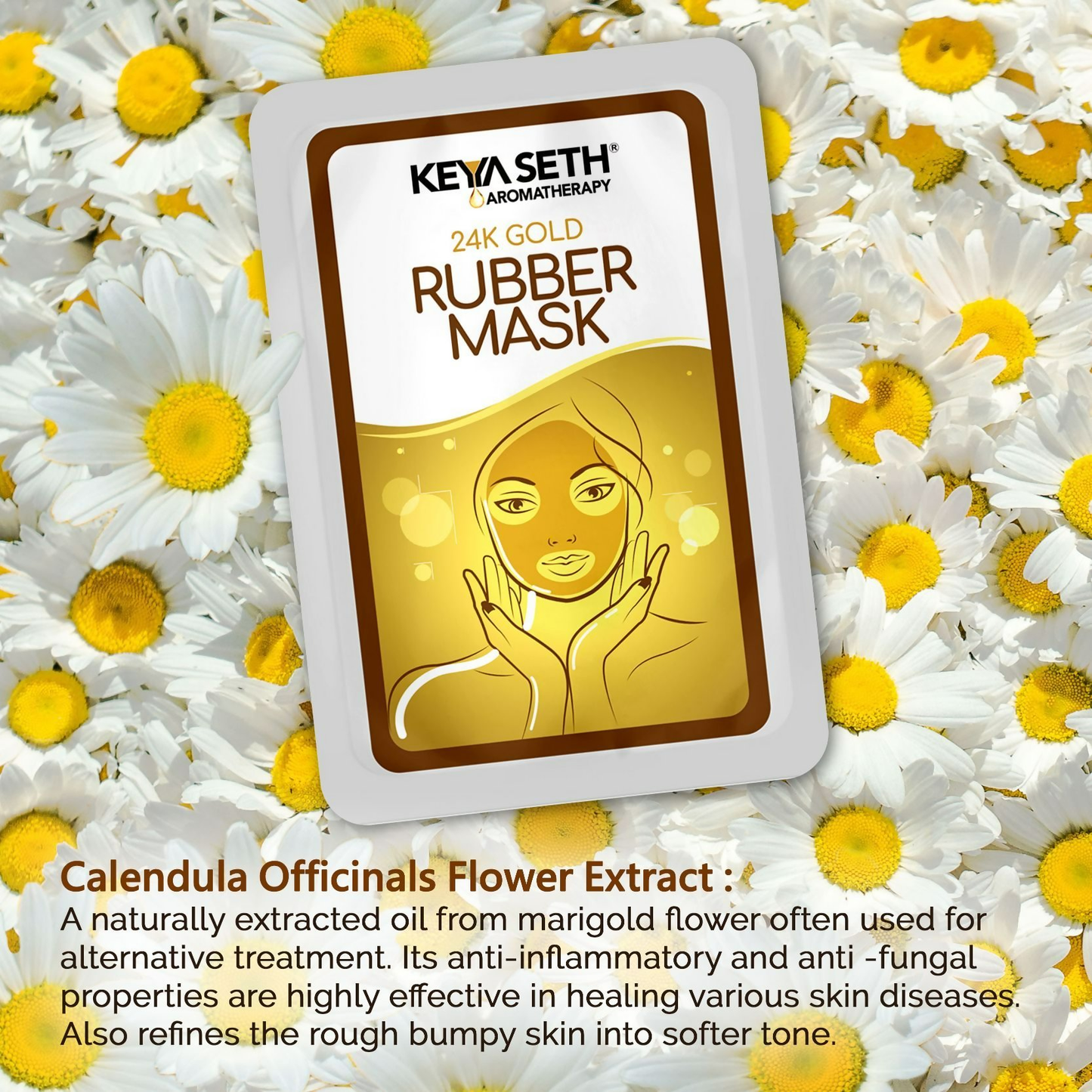 Keya Seth Aromatherapy 24k Gold Rubber Facial Mask