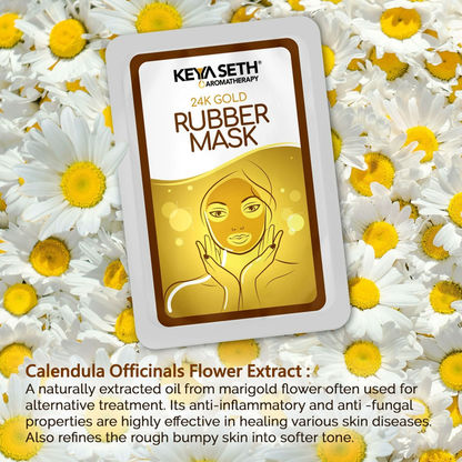 Keya Seth Aromatherapy 24k Gold Rubber Facial Mask