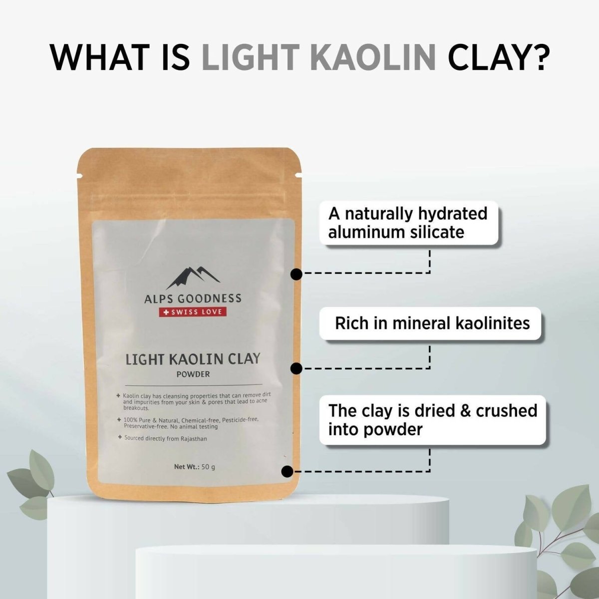 Alps Goodness Light Kaolin Clay Powder