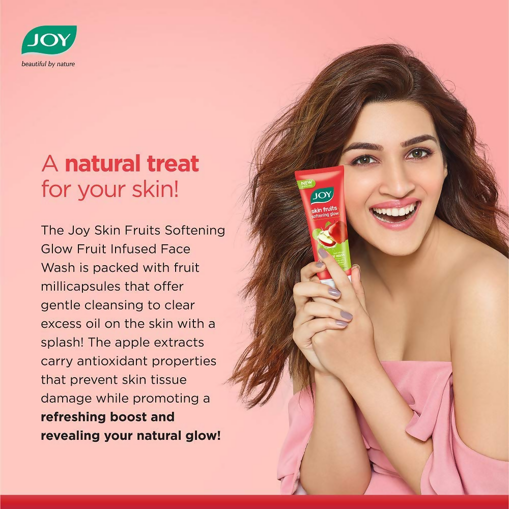 Joy Apple Face Wash For Skin Softening Dead Skin Removal & Exfoliation
