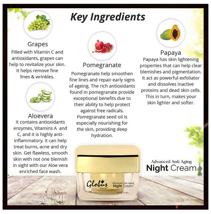 Globus Naturals Advanced Anti Aging Night Cream
