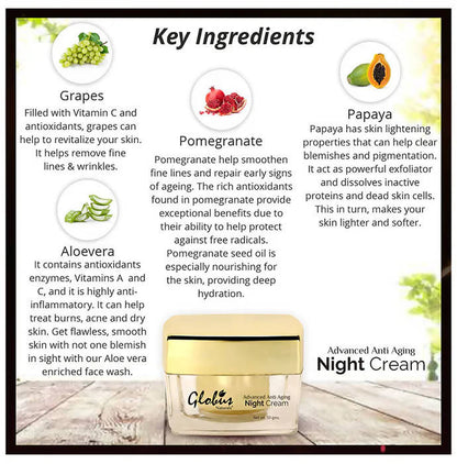 Globus Naturals Advanced Anti Aging Night Cream