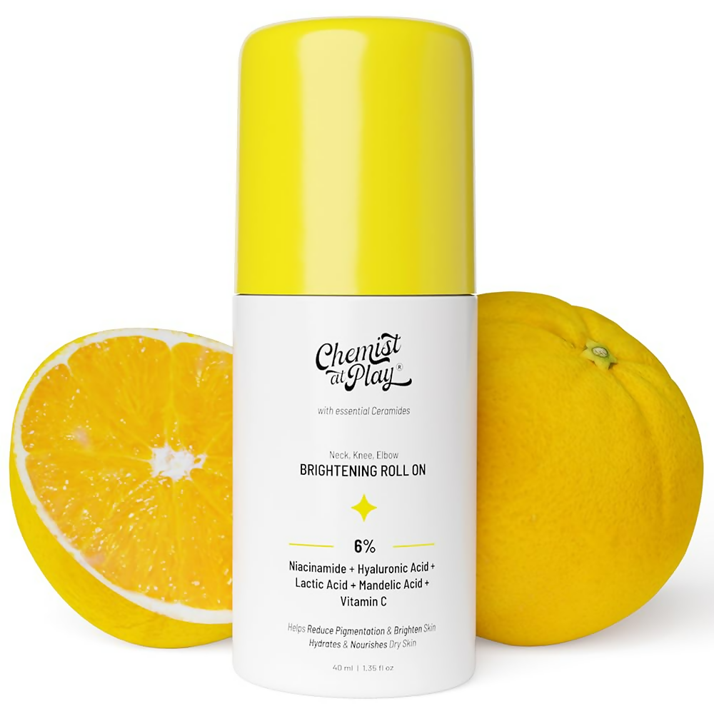 Chemist at Play Vitamin C Neck Knee Elbow Brightening Roll On for Men & Women