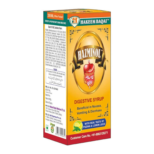 Buy Hakeem Baqai'S Hazminol Syrup from DrMediCart, Ship from India to USA