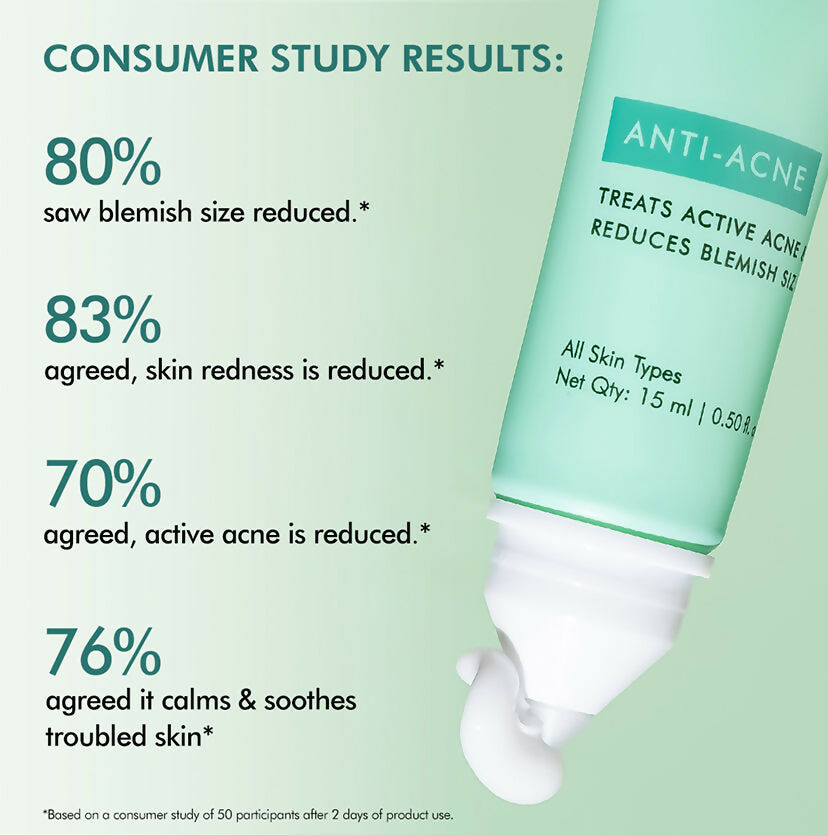 mCaffeine 1% Salicylic Acid 1% Succinic Acid & Matcha Tea Acne Arrest Spot Corrector - Treats Active Acne