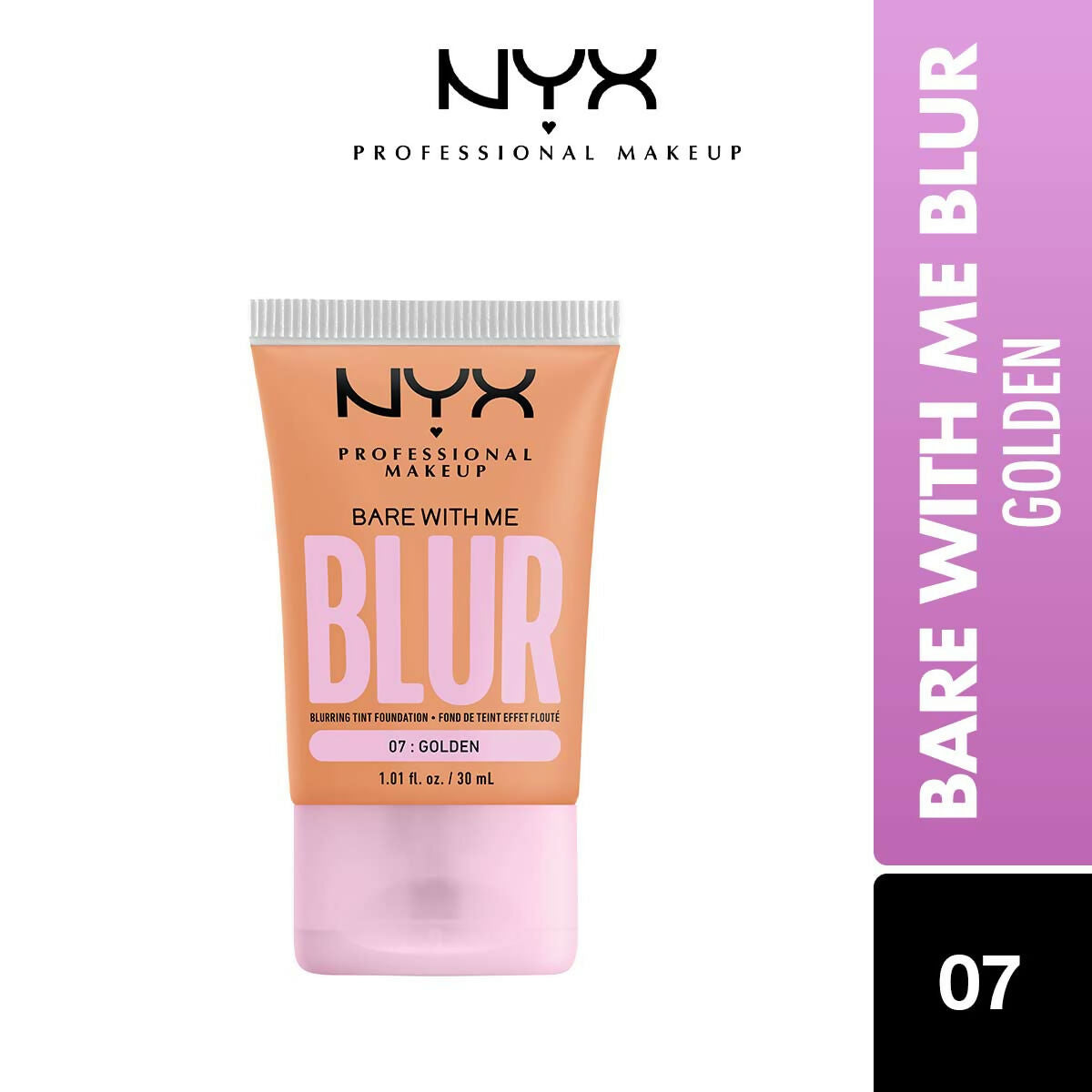 NYX Professional Makeup Bare With Me Blur Tint Foundation  - 07 Golden