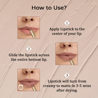 The Natural Wash Silky Matte Fusion Longstay Bullet Lipstick - Earthy Brown