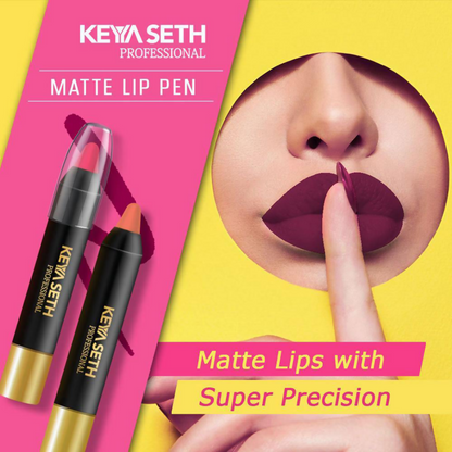 Keya Seth Aromatherapy Professional Matte Lip Pen  - Deep Purple Plum