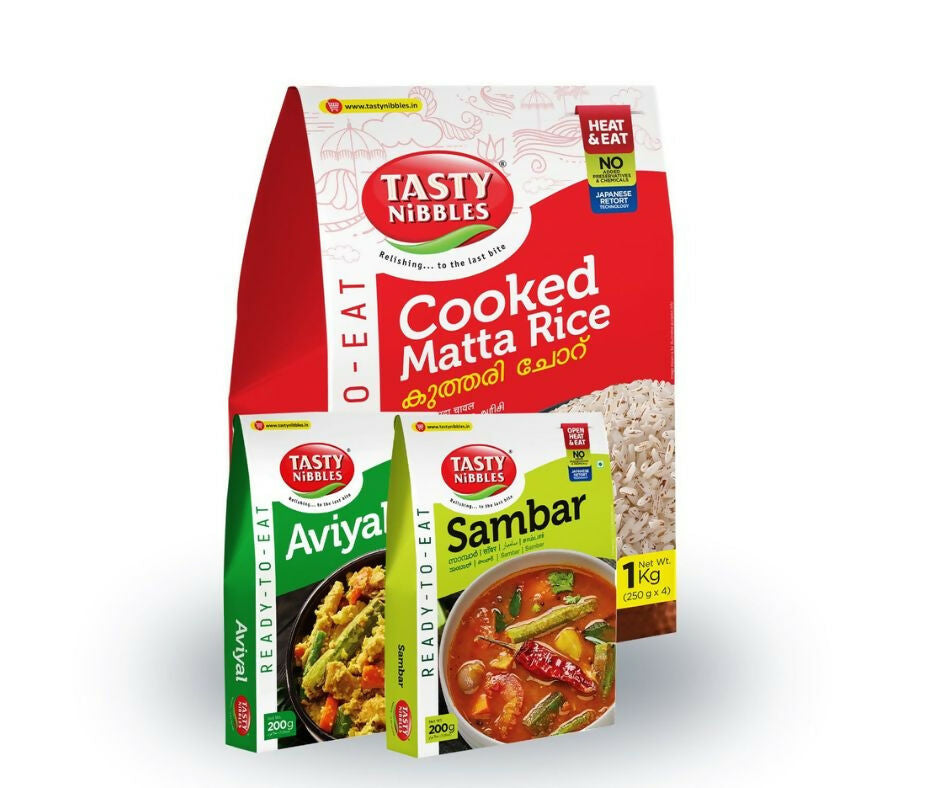 Buy Tasty Nibbles Cooked Matta Rice | Sambar and Aviyal from DrMediCart