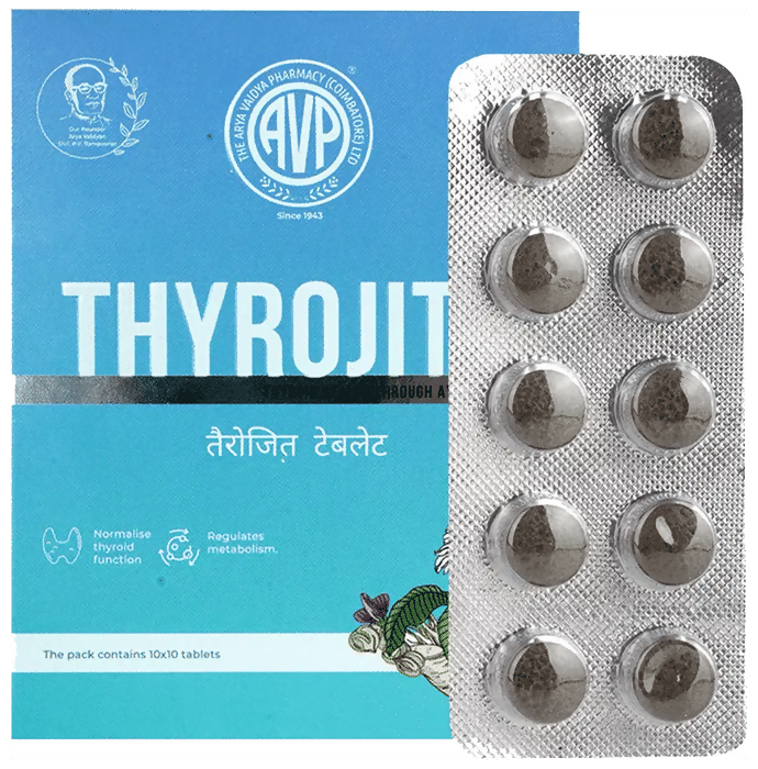 AVP Ayurveda Thyrojith Tablets