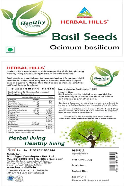 Herbal Hills Basil seeds Ocimum basilicum