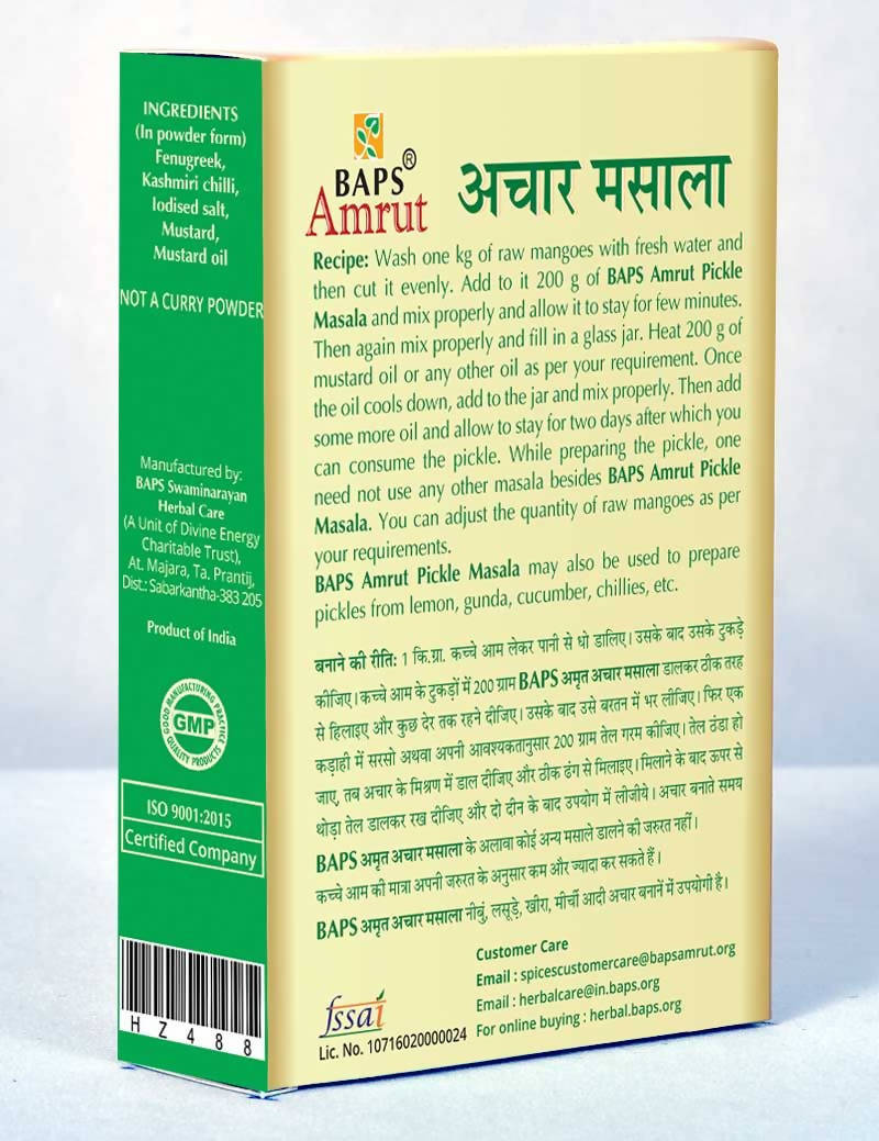Baps Amrut Pickle Masala