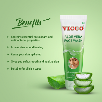 Vicco Aloe Vera Face Wash - Drmedicart